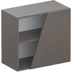 Garnero Arredamenti Mensole E Pensili-Pensile cubo sospeso 1 anta tagliata 55x50cm scuro Sunset Marrone