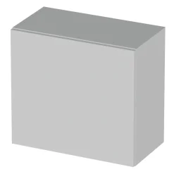 Garnero Arredamenti Pensili Per Bagno-Pensile cubo sospeso bagno 55x50h cm 1 anta reversibile Sunset Grigio chiaro