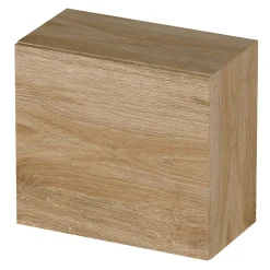 Garnero Arredamenti Pensili Per Bagno-Pensile cubo sospeso bagno 55x50h cm 1 anta reversibile chiaro Sunset Rovere