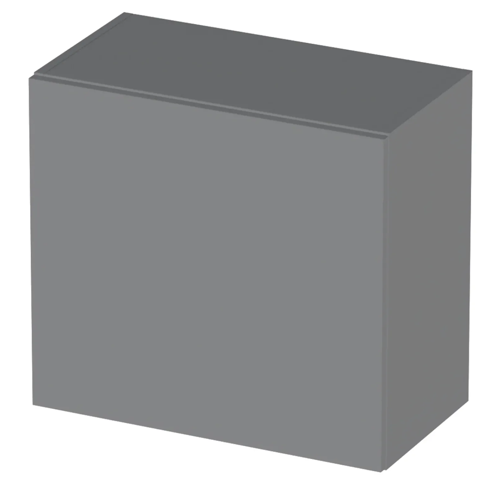 Garnero Arredamenti Pensili Per Bagno-Pensile cubo sospeso bagno 55x50h cm 1 anta reversibile Sunset Grigio scuro