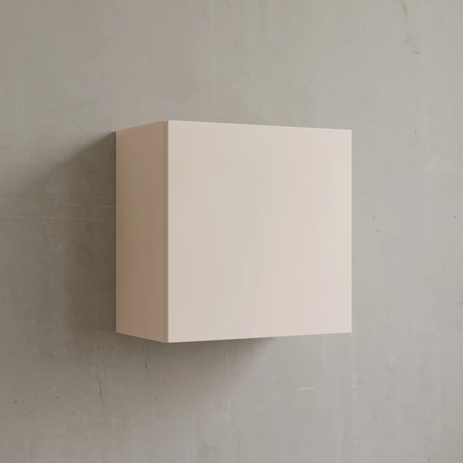 Garnero Arredamenti Mensole E Pensili-Pensile cubo sospeso 55x50h cm 1 anta reversibile Sunset Beige