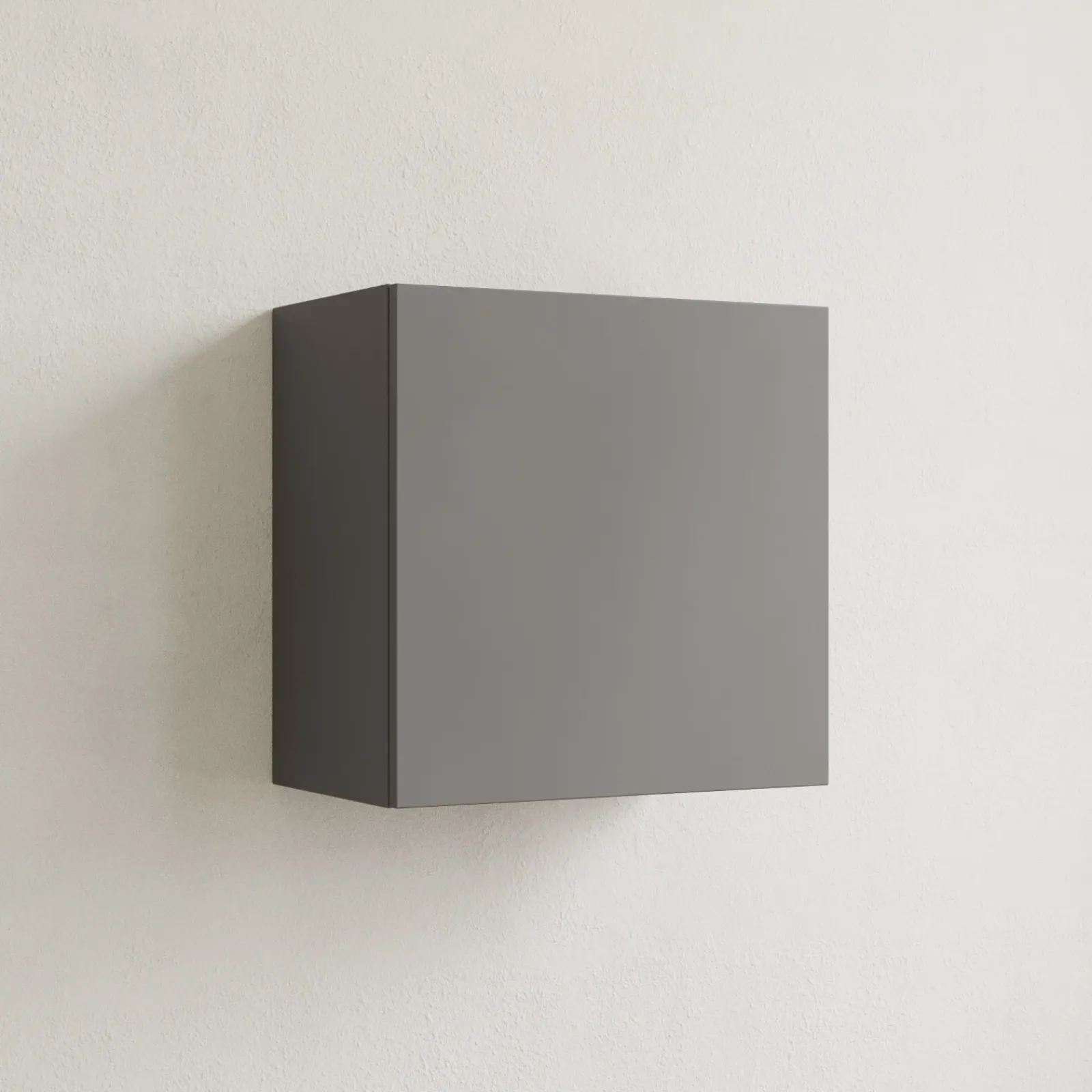 Garnero Arredamenti Mensole E Pensili-Pensile cubo sospeso 55x50h cm 1 anta reversibile Sunset Grigio scuro