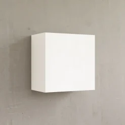 Garnero Arredamenti Mensole E Pensili|Mensole E Pensili-Pensile cubo sospeso 55x50h cm 1 anta reversibile Sunset Bianco Lucido