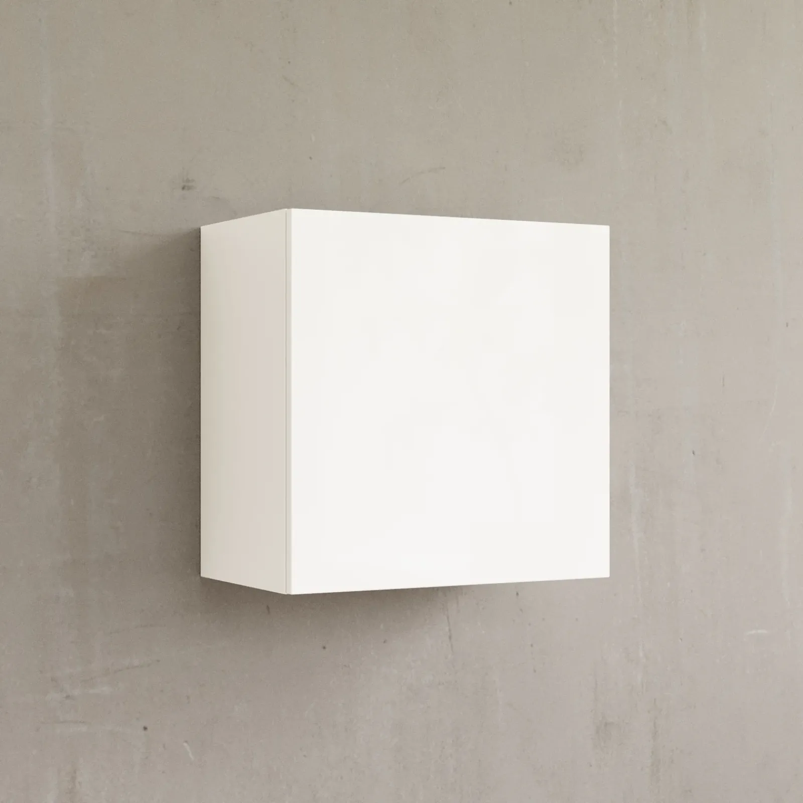 Garnero Arredamenti Mensole E Pensili|Mensole E Pensili-Pensile cubo sospeso 55x50h cm 1 anta reversibile Sunset Bianco Lucido