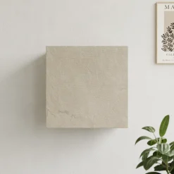 Garnero Arredamenti Mensole E Pensili|Mensole E Pensili-Pensile cubo sospeso 55x50h cm 1 anta reversibile Sunset Tortora