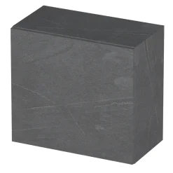 Garnero Arredamenti Mensole E Pensili-Pensile cubo sospeso 55x50h cm 1 anta reversibile Sunset Antracite