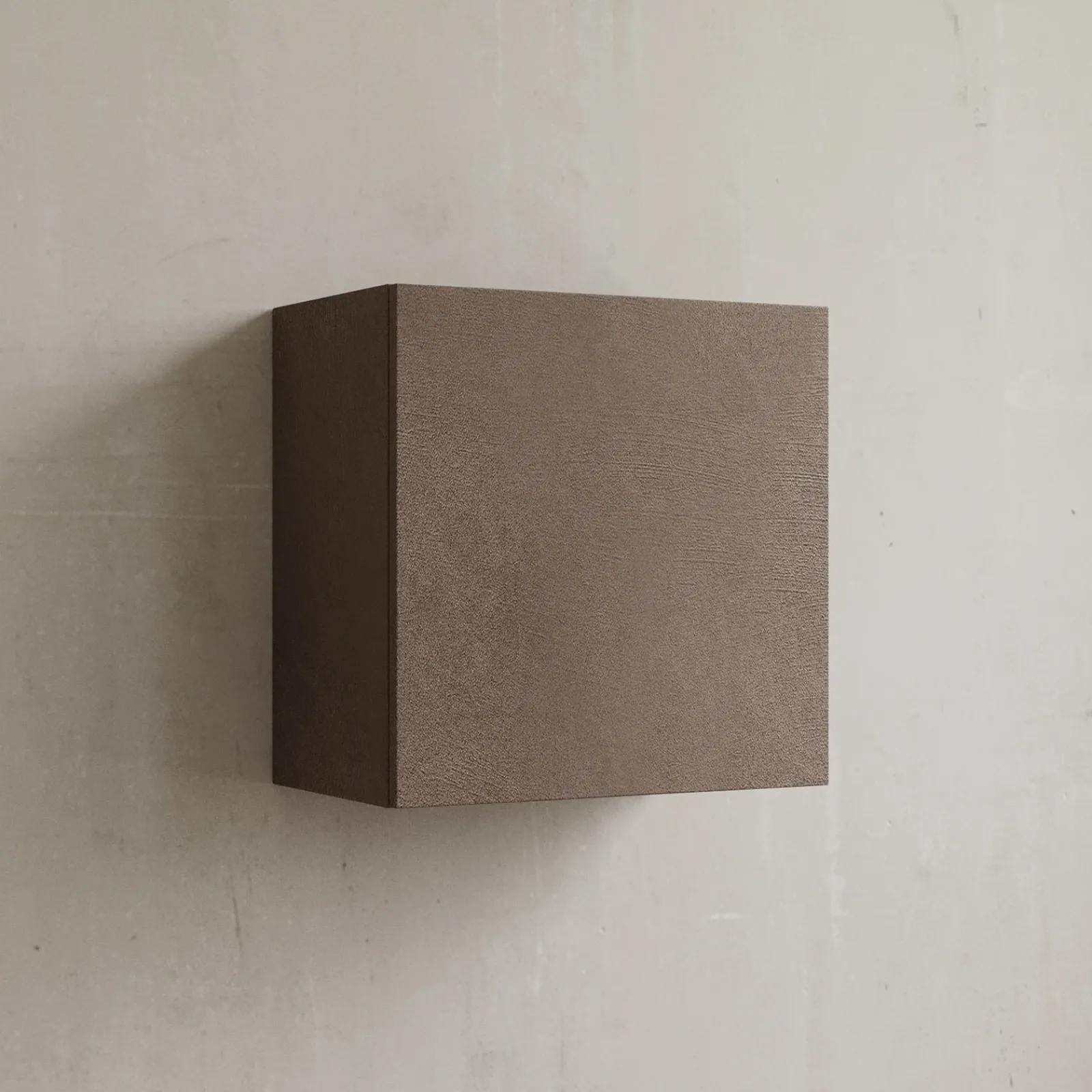 Garnero Arredamenti Mensole E Pensili|Mensole E Pensili-Pensile cubo sospeso 55x50h cm 1 anta reversibile bronzo Sunset Marrone