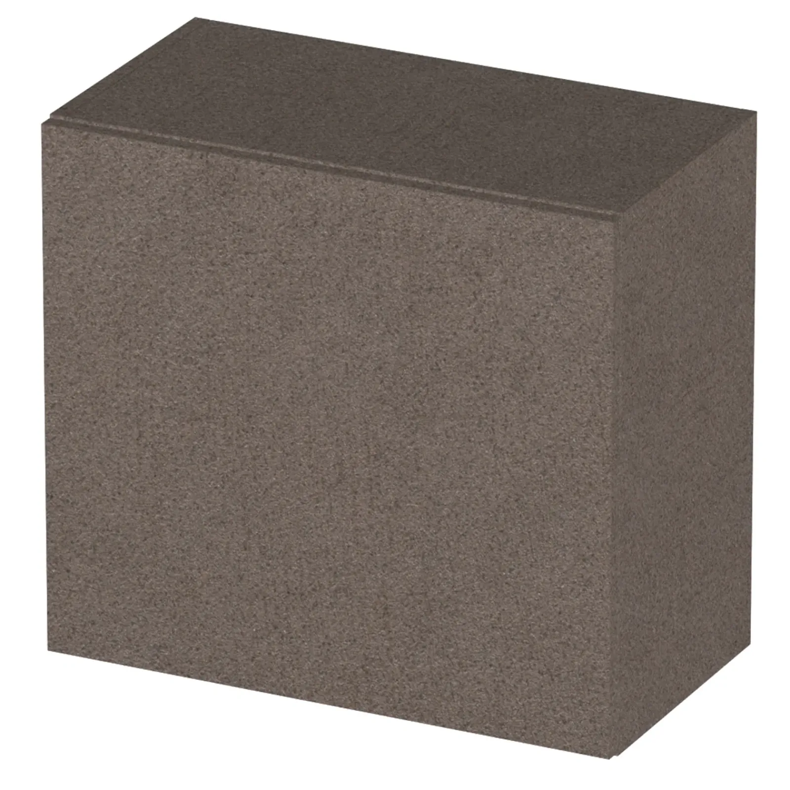 Garnero Arredamenti Mensole E Pensili|Mensole E Pensili-Pensile cubo sospeso 55x50h cm 1 anta reversibile bronzo Sunset Marrone