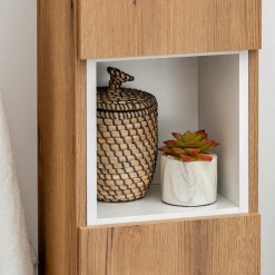 Garnero Arredamenti Pensili Per Bagno-Pensile cubo 27x28h cm opaco Corallo Bianco