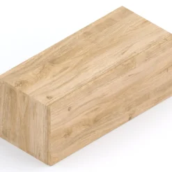 Garnero Arredamenti Mensole E Pensili-Pensile da parete orizzontale 69x29h cm 1 anta reversibile chiaro Sunset Rovere