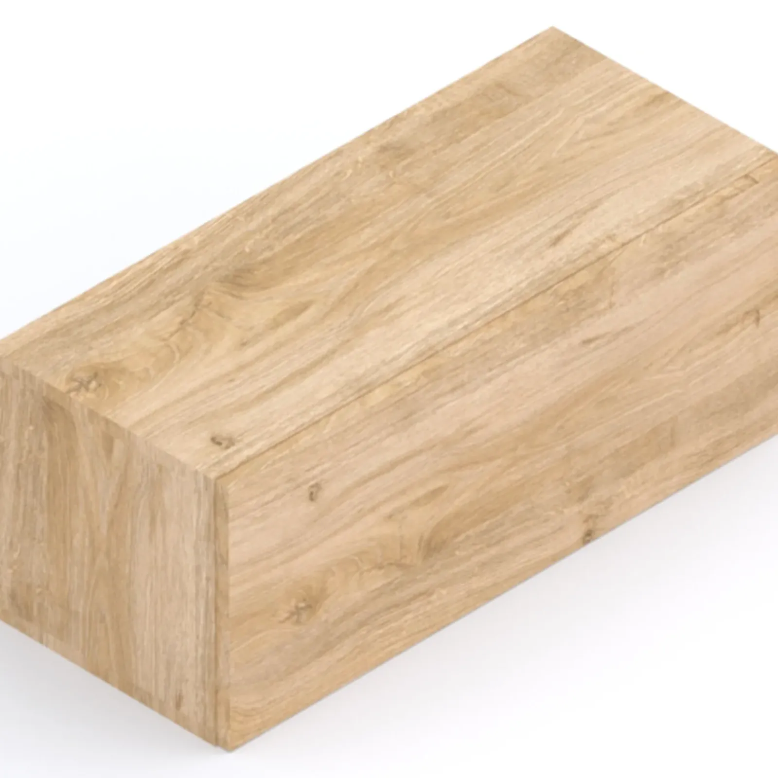 Garnero Arredamenti Mensole E Pensili-Pensile da parete orizzontale 69x29h cm 1 anta reversibile chiaro Sunset Rovere