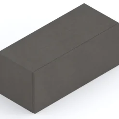 Garnero Arredamenti Mensole E Pensili-Pensile da parete orizzontale 69x29h cm 1 anta reversibile nero Sunset Ossido