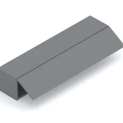 Garnero Arredamenti Mensole E Pensili-Pensile orizzontale 138x29h cm 1 anta reversibile moderno Sunset Grigio scuro