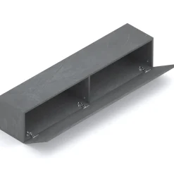 Garnero Arredamenti Mensole E Pensili-Pensile orizzontale 138x29h cm 1 anta reversibile moderno Sunset Antracite