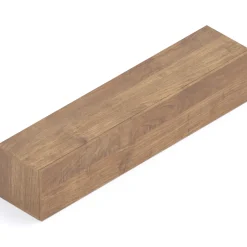 Garnero Arredamenti Mensole E Pensili|Mensole E Pensili-Pensile orizzontale 138x29h cm 1 anta reversibile moderno rovere scuro Sunset Noce