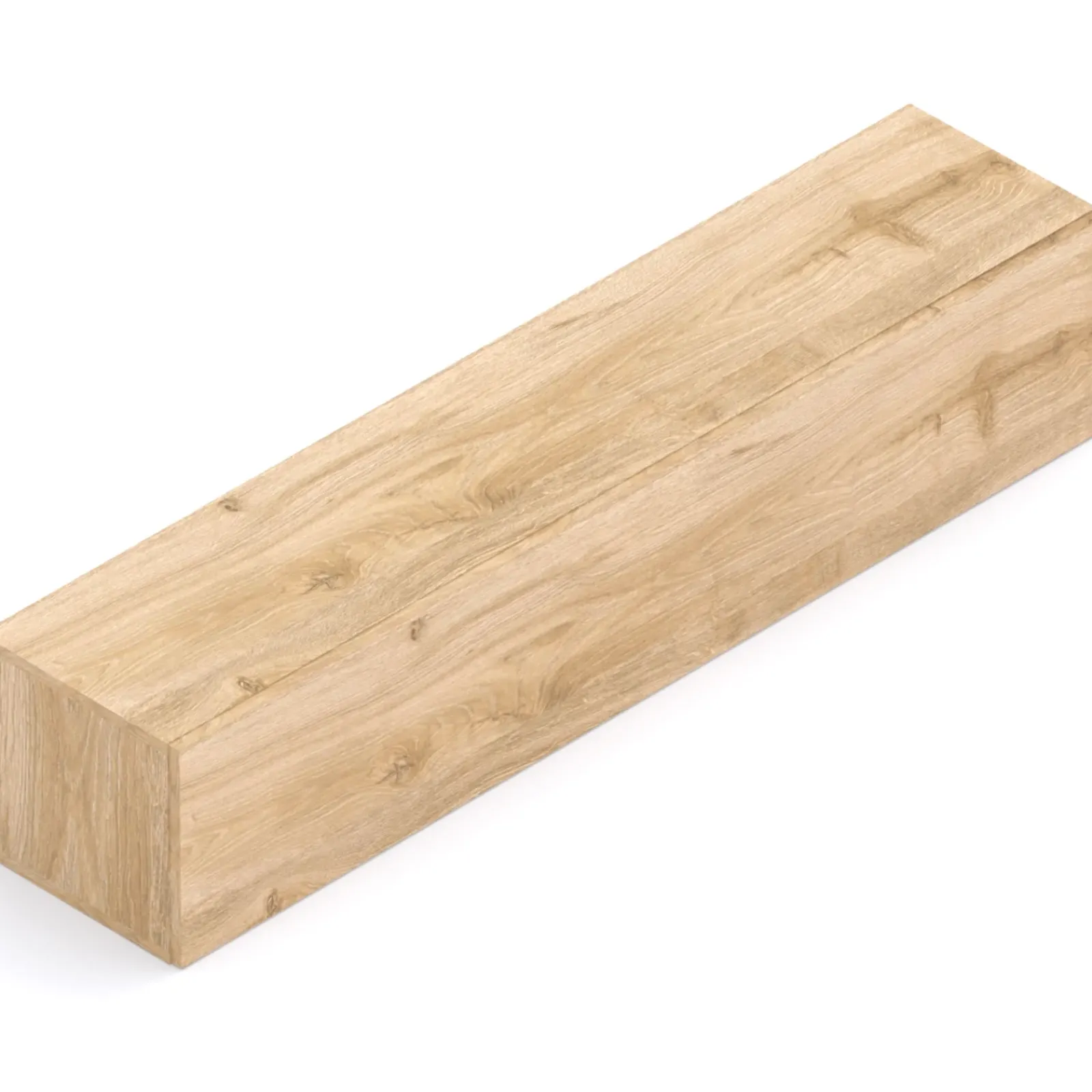 Garnero Arredamenti Mensole E Pensili-Pensile orizzontale 138x29h cm 1 anta reversibile moderno Sunset Rovere Chiaro