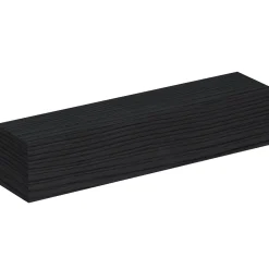 Garnero Arredamenti Mensole E Pensili-Pensile orizzontale 138x29h cm 1 anta reversibile moderno Sunset Nero Frassinato