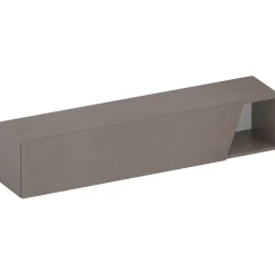 Garnero Arredamenti Mensole E Pensili-Pensile orizzontale 138x29h cm 1 anta tagliata soggiorno scuro Sunset Marrone