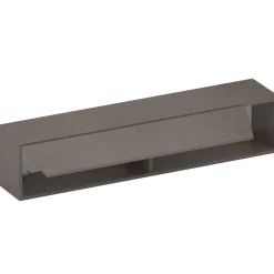 Garnero Arredamenti Mensole E Pensili-Pensile orizzontale 138x29h cm 1 anta tagliata soggiorno scuro Sunset Marrone