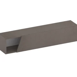 Garnero Arredamenti Mensole E Pensili-Pensile orizzontale 138x29h cm 1 anta tagliata soggiorno scuro Sunset Marrone