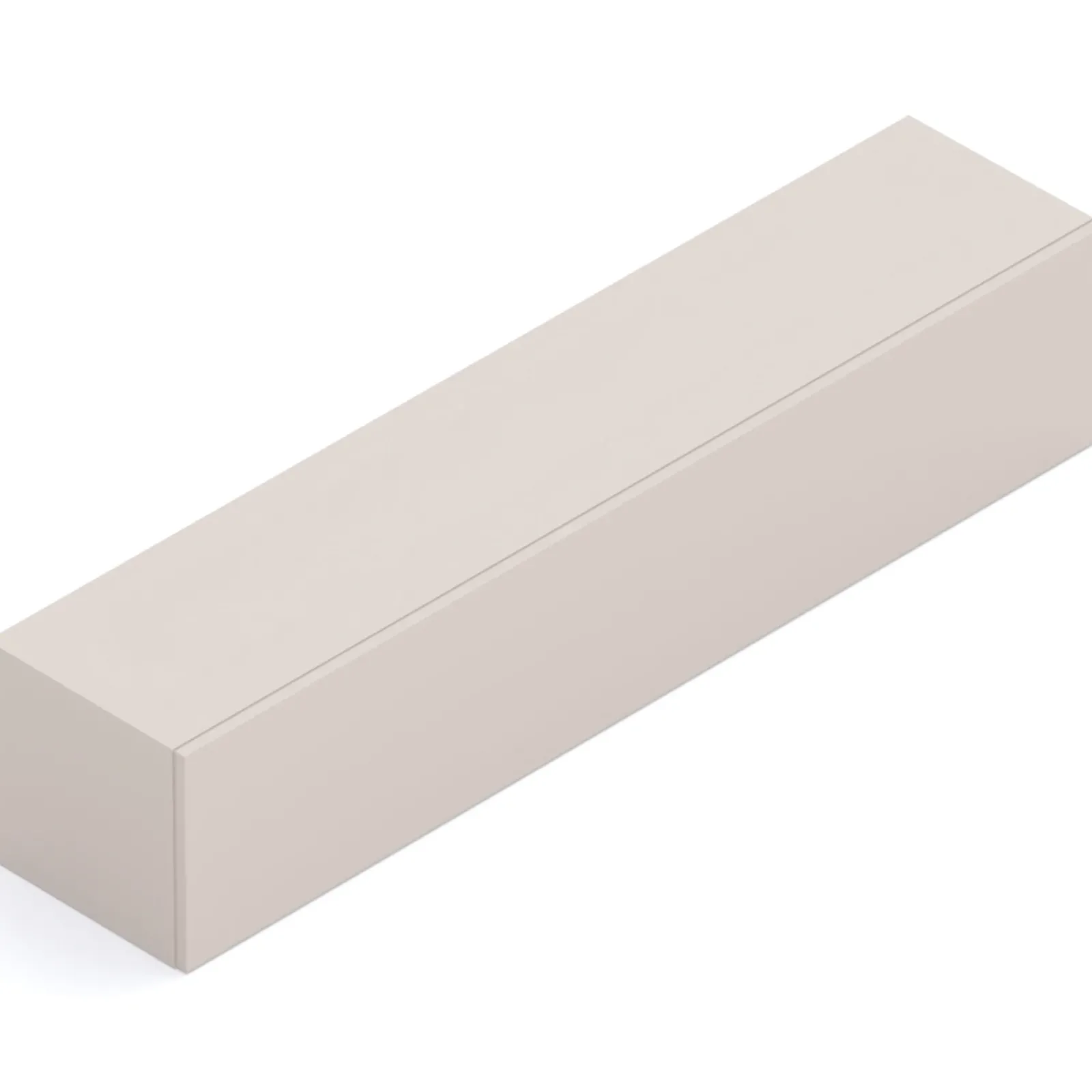 Garnero Arredamenti Mensole E Pensili-Pensile orizzontale 138x29h cm 1 anta reversibile moderno Sunset Beige