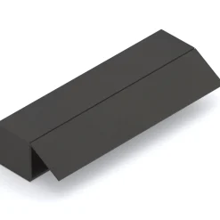 Garnero Arredamenti Mensole E Pensili|Mensole E Pensili-Pensile orizzontale 138x29h cm 1 anta reversibile moderno nero Sunset Ossido