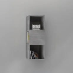 Garnero Arredamenti Mensole E Pensili-Pensile sospeso 33x92h cm con vani a giorno Infinity Cemento