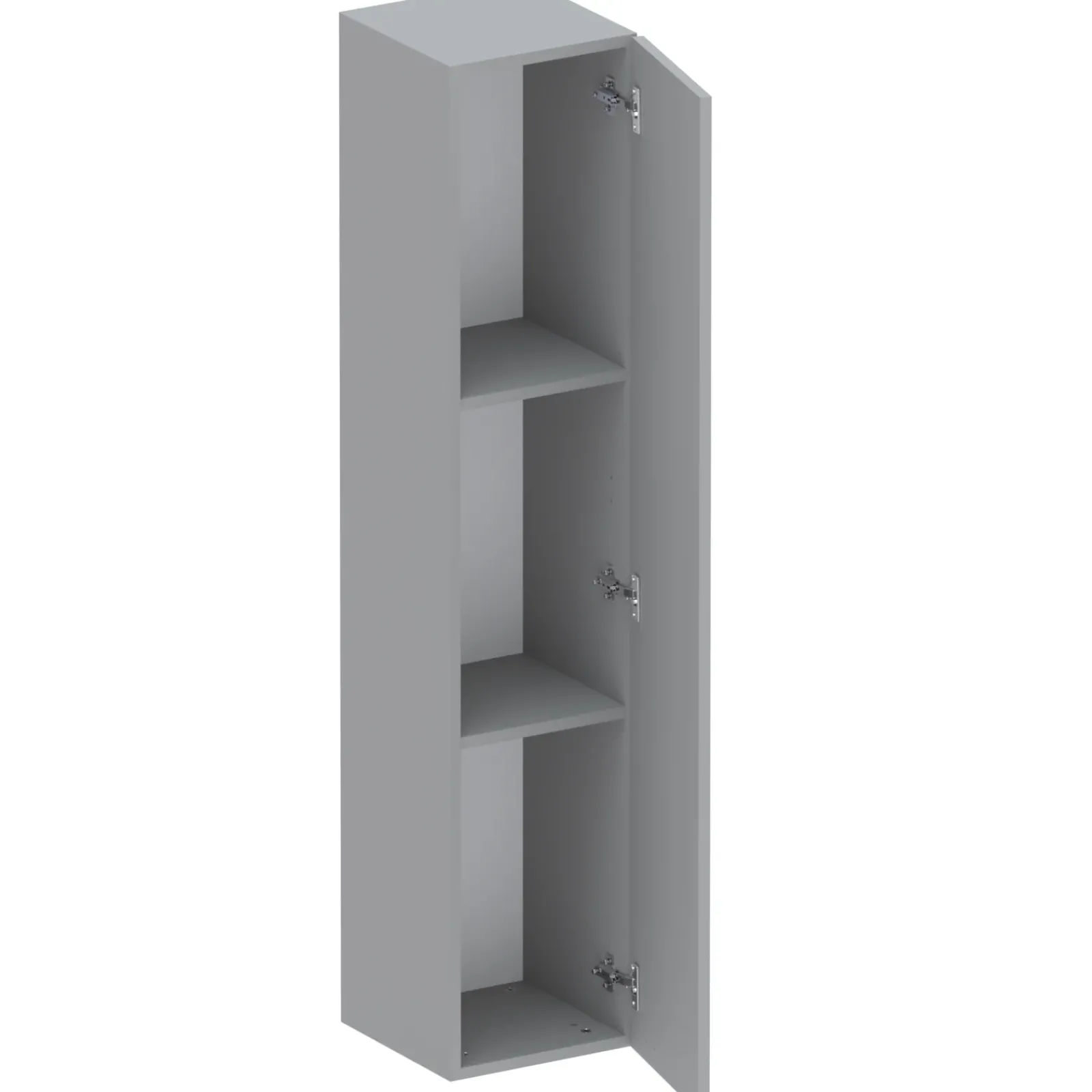 Garnero Arredamenti Mensole E Pensili-Pensile verticale 29x138h cm 1 anta reversibile moderno Sunset Grigio scuro