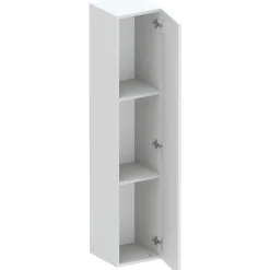 Garnero Arredamenti Mensole E Pensili-Pensile verticale 29x138h cm 1 anta reversibile moderno Sunset Grigio chiaro