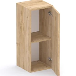 Garnero Arredamenti Mensole E Pensili-Pensile verticale 29x69h cm 1 anta reversibile chiaro Sunset Rovere