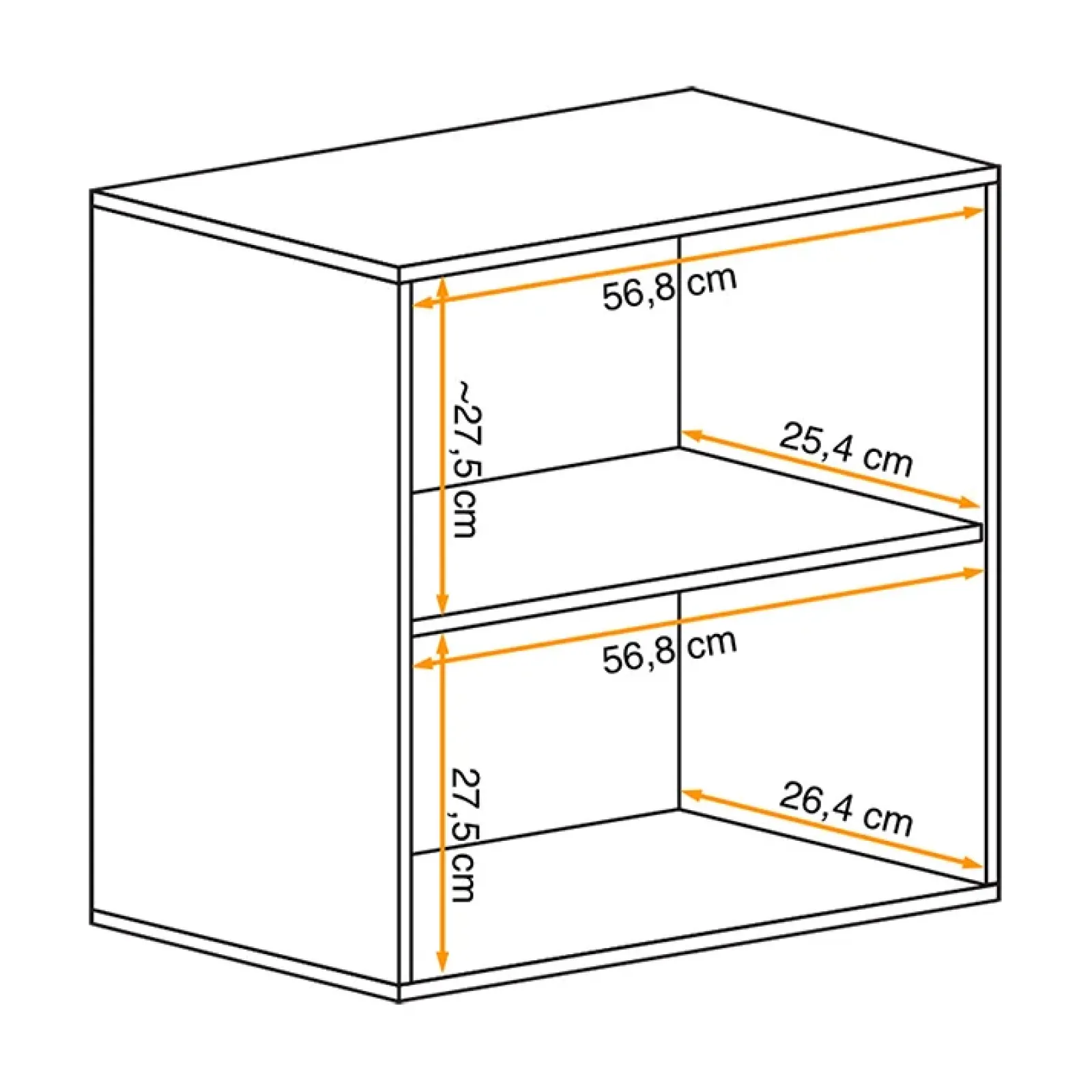 Garnero Arredamenti Mensole E Pensili-Pensile vetrinetta 60x60h cm bianco Geo