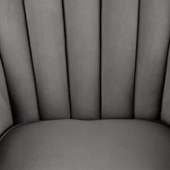 Garnero Arredamenti Poltrone Design|Poltrone Relax-Poltrona classica relax imbottita in velluto grigio Mazia Tessuto Velluto Grigio