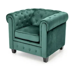 Garnero Arredamenti Poltrone Design|Poltrone Relax-Poltrona da sala imbottita in velluto scuro nero Spina Verde