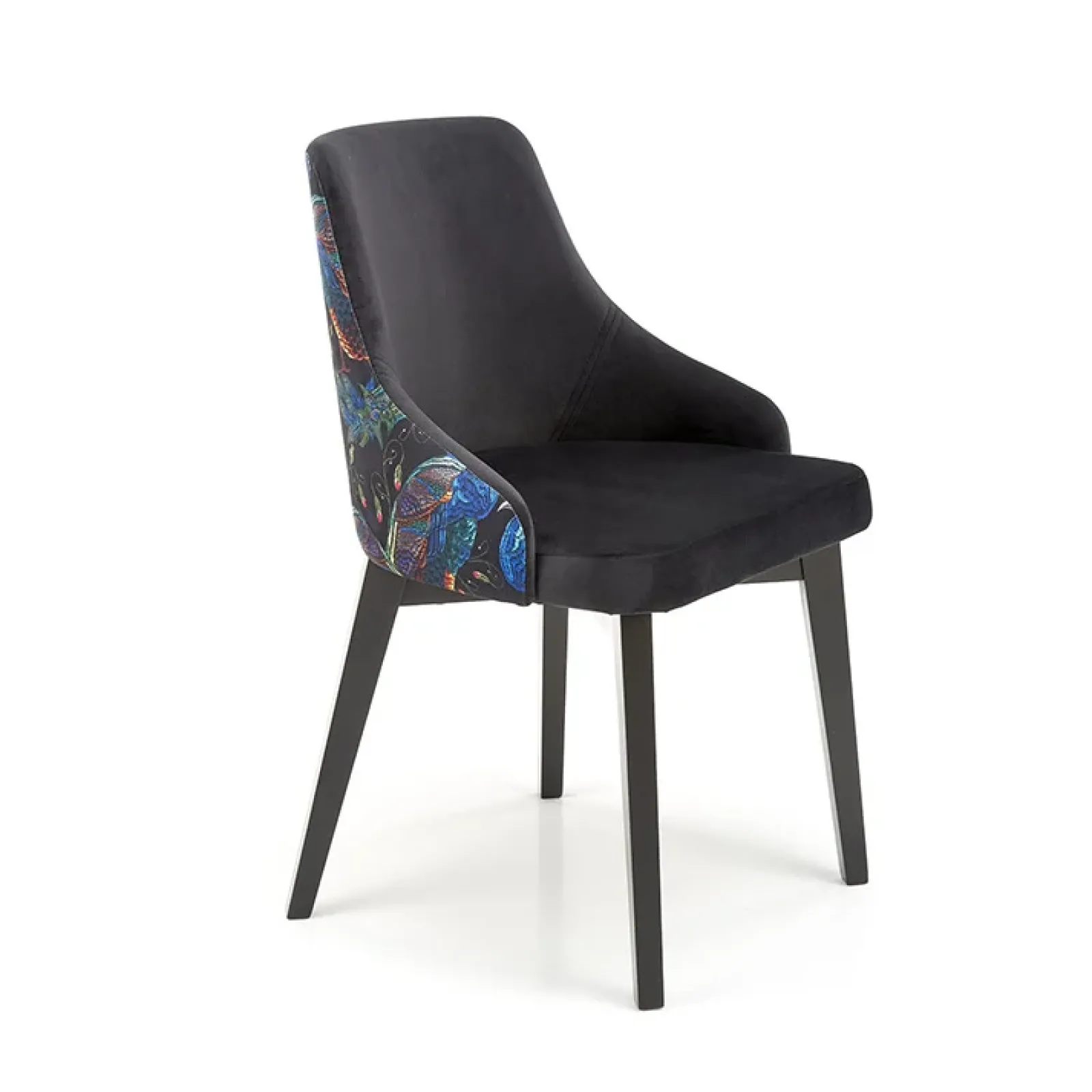 Garnero Arredamenti Poltrone Design-Poltrona da salotto in velluto con grafica Avarua Nero