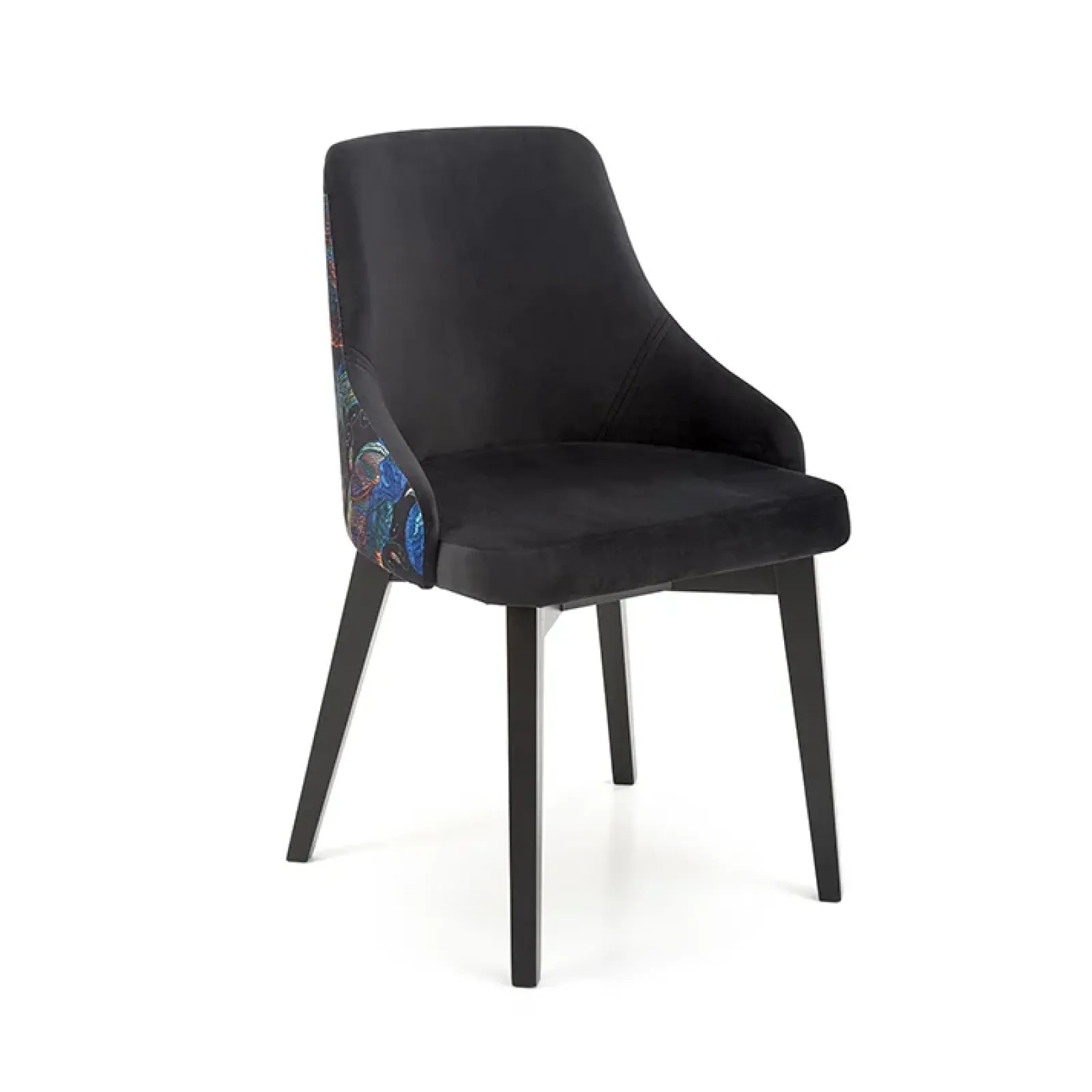 Garnero Arredamenti Poltrone Design-Poltrona da salotto in velluto con grafica Avarua Nero