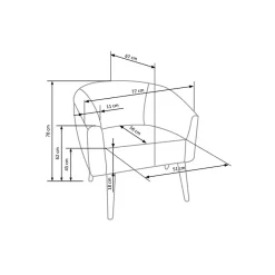 Garnero Arredamenti Poltrone Design|Poltrone Sala D'attesa-Poltrona design a pozzetto tessuto bouclè bianco crema legno Alaska