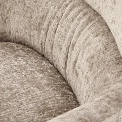 Garnero Arredamenti Poltrone Design|Poltrone Relax-Poltrona design girevole imbottita in tessuto Mappy Beige