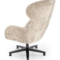 Garnero Arredamenti Poltrone Design|Poltrone Relax-Poltrona design girevole imbottita in tessuto Mappy Beige