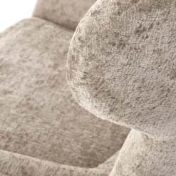 Garnero Arredamenti Poltrone Design|Poltrone Relax-Poltrona design girevole imbottita in tessuto Mappy Beige