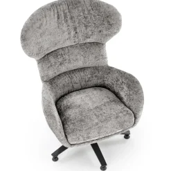 Garnero Arredamenti Poltrone Design|Poltrone Relax-Poltrona design girevole imbottita in tessuto  Mappy Grigio