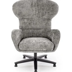 Garnero Arredamenti Poltrone Design|Poltrone Relax-Poltrona design girevole imbottita in tessuto  Mappy Grigio