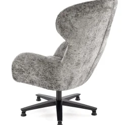 Garnero Arredamenti Poltrone Design|Poltrone Relax-Poltrona design girevole imbottita in tessuto  Mappy Grigio