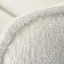 Garnero Arredamenti Poltrone Design|Poltrone Relax-Poltrona design girevole imbottita in tessuto panna nero Montana