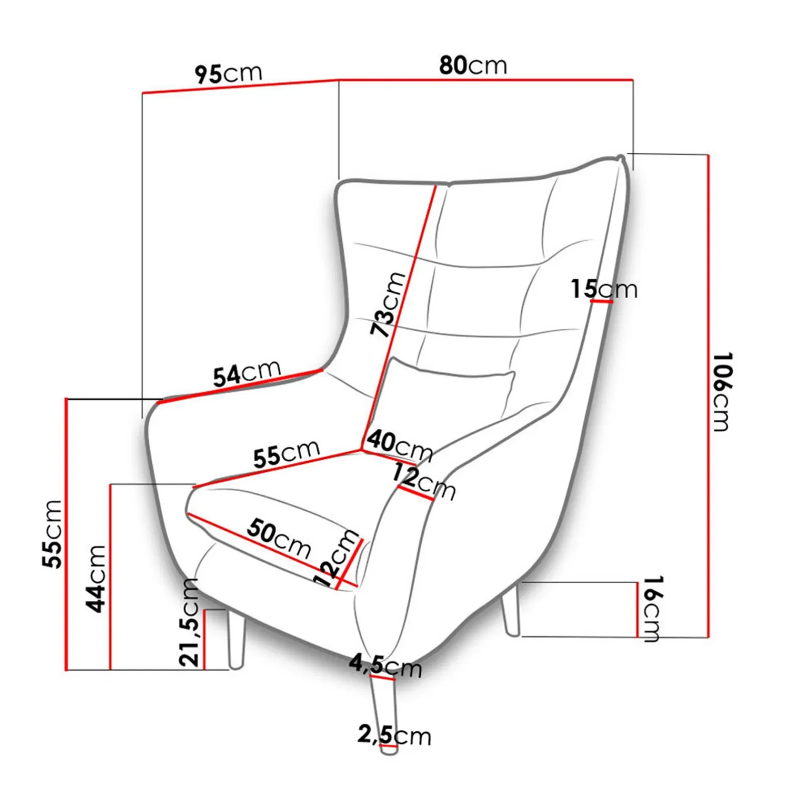 Garnero Arredamenti Poltrone Design-Poltrona design imbottita in tessuto giallo Soffio Senape