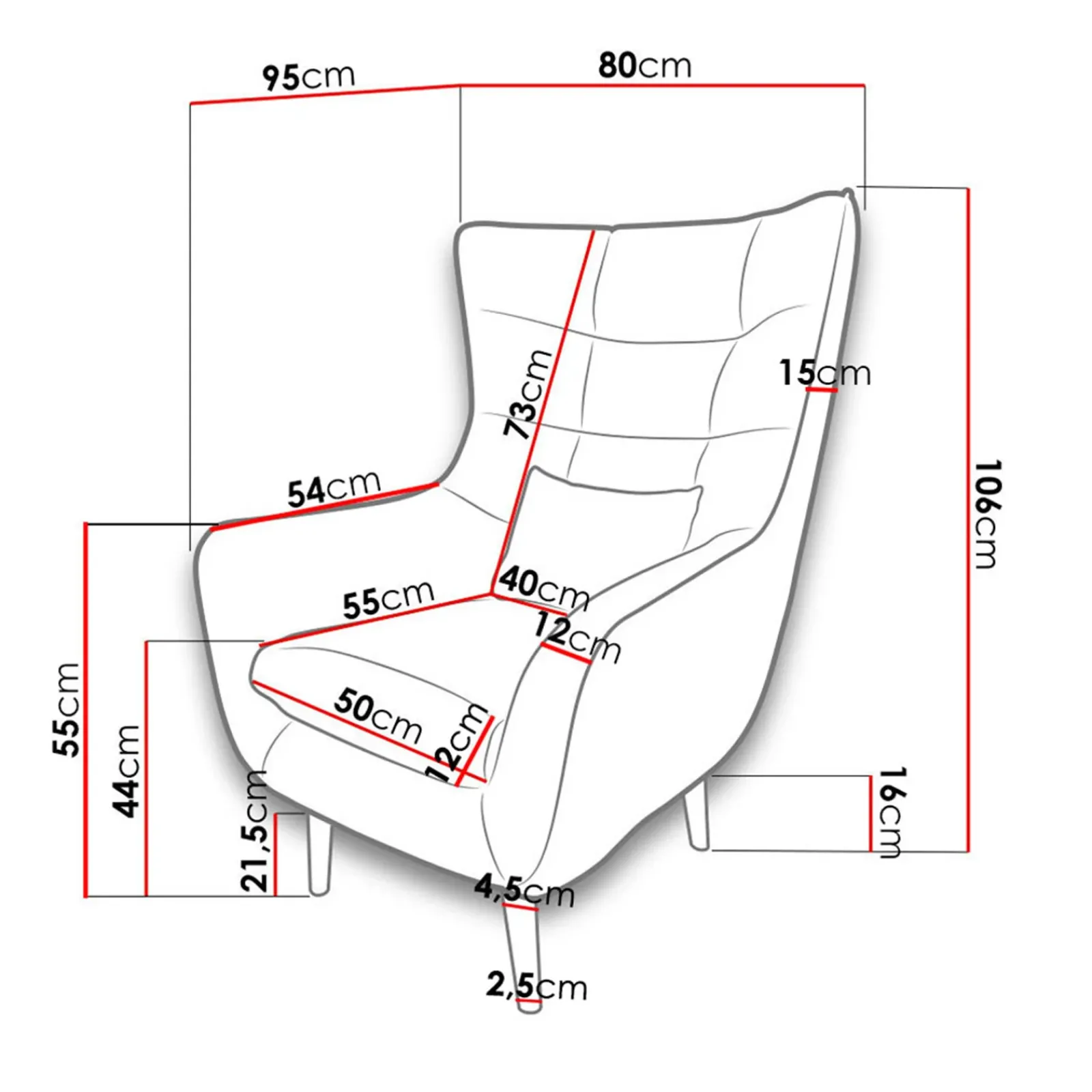 Garnero Arredamenti Poltrone Design-Poltrona design imbottita in tessuto Soffio Beige