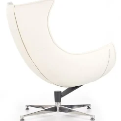 Garnero Arredamenti Poltrone Design|Poltroncine Imbottite-Poltrona design in ecopelle imbottita Isotta Bianco