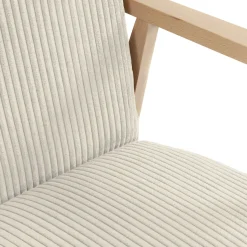 Garnero Arredamenti Poltroncine Imbottite-Poltrona imbottita design moderna beige Luana