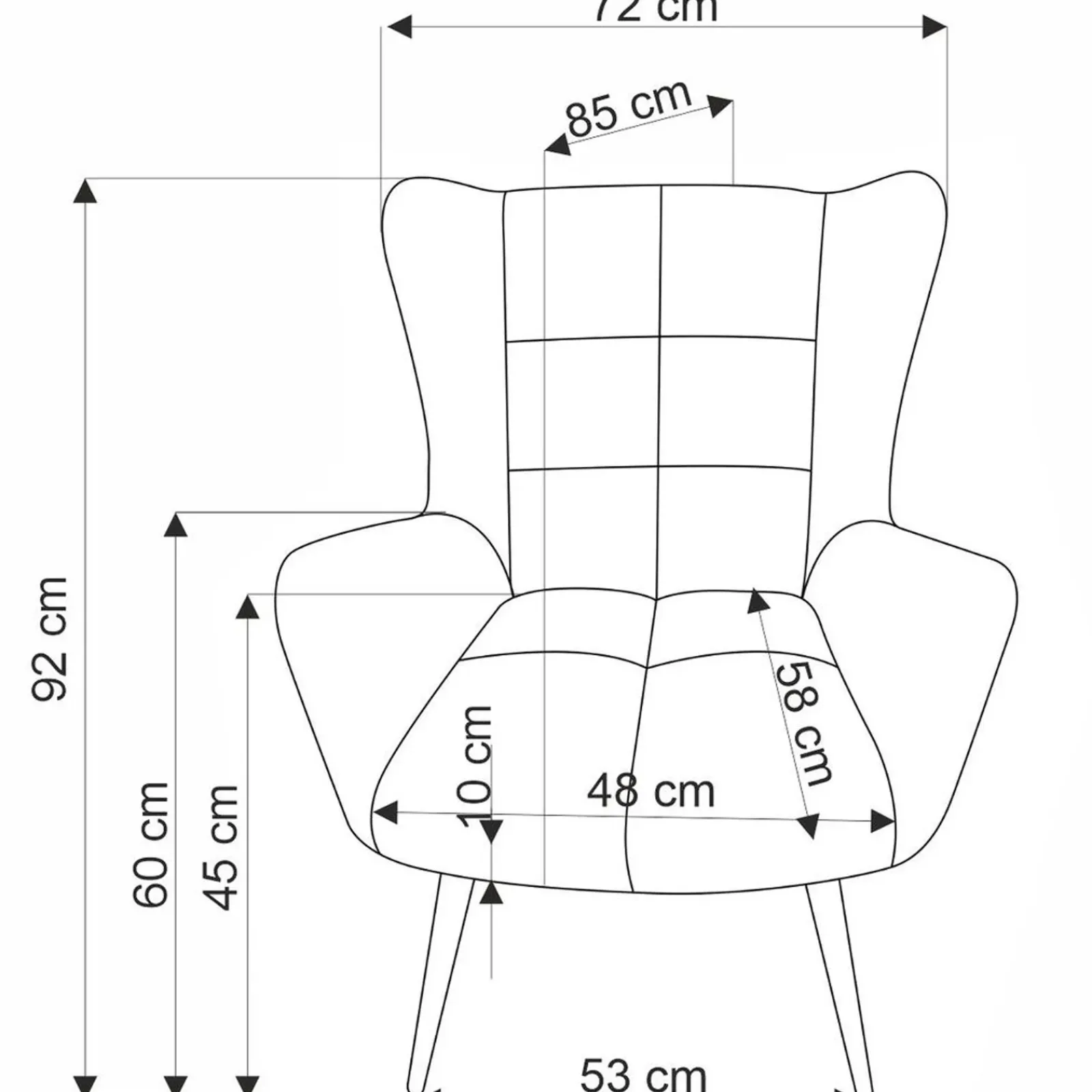 Garnero Arredamenti Poltrone Relax|Poltroncine Imbottite-Poltrona imbottita in tessuto oliva nero Snooz Verde