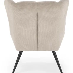 Garnero Arredamenti Poltrone Relax|Poltroncine Imbottite-Poltrona imbottita in tessuto nero Snooz Beige