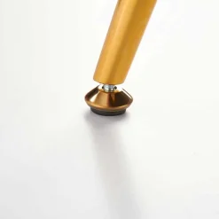 Garnero Arredamenti Poltrone Design|Poltrone Sala D'attesa-Poltrona imbottita in velluto oro Gabriella Verde